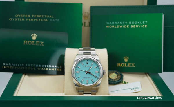 BRAND NEW Rolex 126000 OYSTER PERPETUAL 36 TURQUOISE BLUE DIAL 2023 COMPLETE SET - Image 2