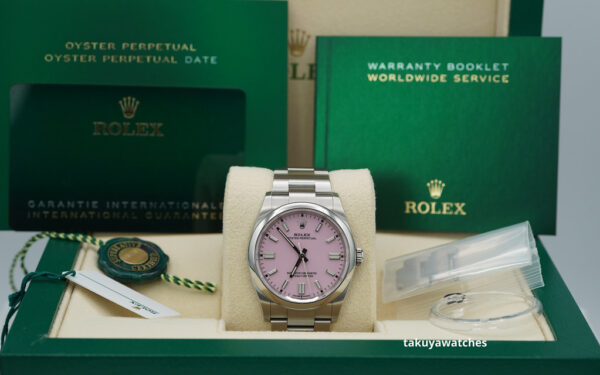 Rolex 126000 OYSTER PERPETUAL 36 CANDY PINK DIAL 2023 COMPLETE SET - Image 2