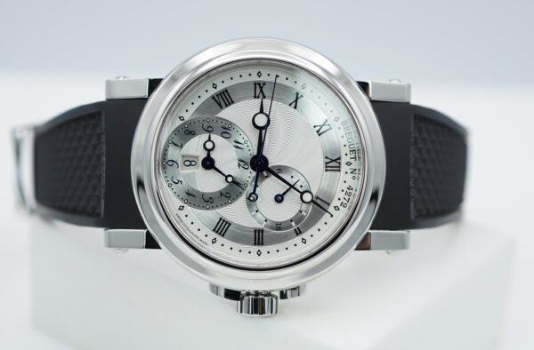 BREGUET MARINE GMT 5857 DUAL TIME STAINLESS STEEL 2023 WARRANTY FULL SET - Image 9