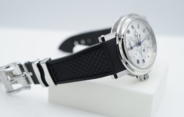 BREGUET MARINE GMT 5857 DUAL TIME STAINLESS STEEL 2023 WARRANTY FULL SET - Image 5