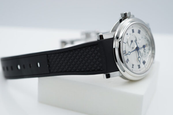 BREGUET MARINE GMT 5857 DUAL TIME STAINLESS STEEL 2023 WARRANTY FULL SET - Image 6