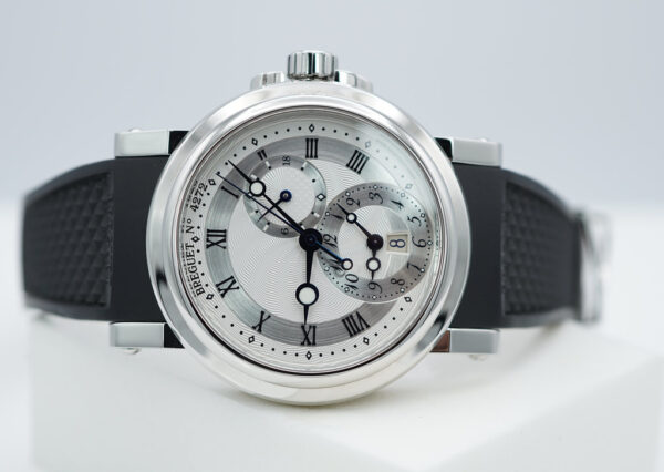 BREGUET MARINE GMT 5857 DUAL TIME STAINLESS STEEL 2023 WARRANTY FULL SET - Image 10