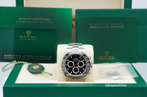 MINT Rolex 116500LN COSMOGRAPH DAYTONA CERAMIC BLACK DIAL 2023 WARRANTY FULL SET - Image 2