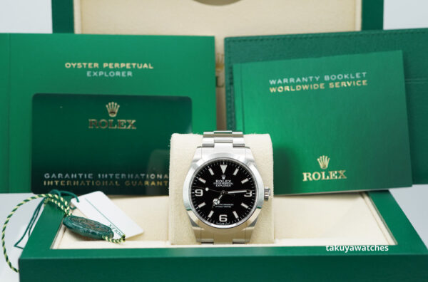 Rolex 224270 EXPLORER FULL LUME DIAL 40MM 2023 MODEL WARRANTY COMPLETE SET - Image 2