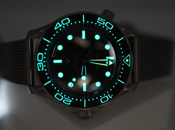 Omega SEAMASTER DIVER 300M 007 JAMES BOND TITANIUM MESH BRACELET 2022 FULL SET - Image 11