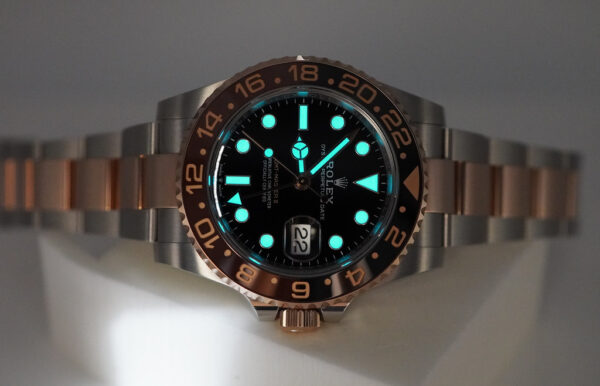 Rolex 126711CHNR GMT MASTER 2 ROSE GOLD STEEL ROOTBEER 2021 WARRANTY FULL SET - Image 11