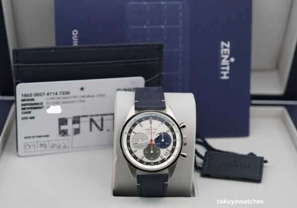 ZENITH CHRONOMASTER ORIGINAL El PRIMERO STAINLESS STEEL 38MM 2022 FULL SET - Image 2