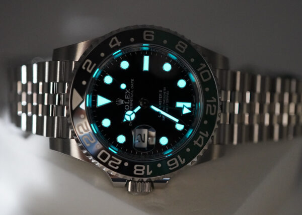 Rolex 126720VTNR GMT MASTER 2 LEFTY BLACK GREEN SPRITE JUBILEE BAND 2023 FULL SET - Image 11