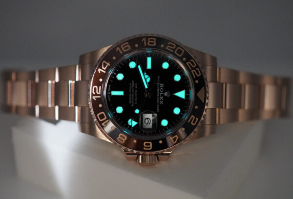 Rolex 126715CHNR GMT MASTER II 18K ROSE GOLD ROOTBEER CERAMIC 2021 FULL SET - Image 11