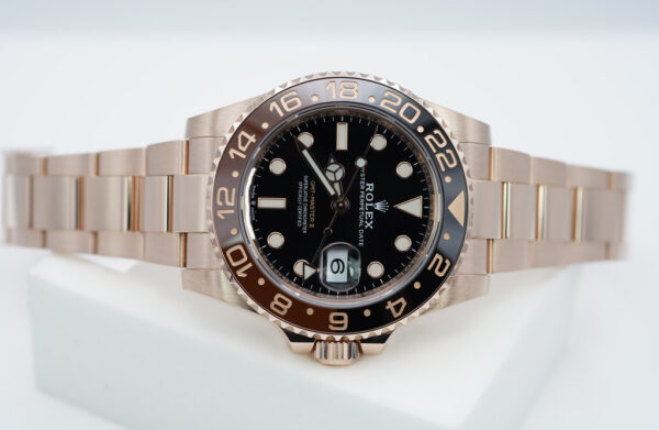 Rolex 126715CHNR GMT MASTER II 18K ROSE GOLD ROOTBEER CERAMIC 2021 FULL SET - Image 9
