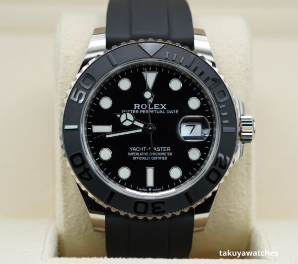 Rolex 226659 YACHTMASTER 18K WHITE GOLD OYSTERFLEX 42MM 2022 WARRANTY FULL SET
