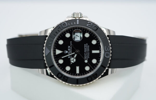 Rolex 226659 YACHTMASTER 18K WHITE GOLD OYSTERFLEX 42MM 2022 WARRANTY FULL SET - Image 10