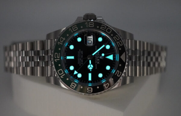 Rolex 126720VTNR GMT MASTER 2 LEFTY BLACK GREEN SPRITE JUBILEE 2023 FULL SET - Image 11