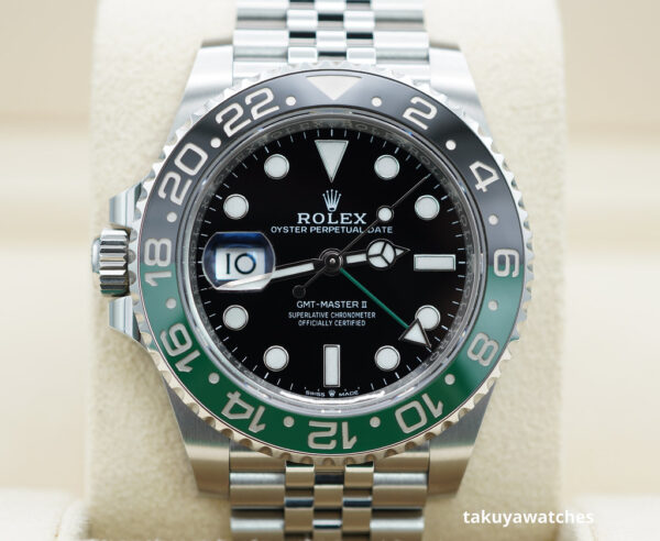 Rolex 126720VTNR GMT MASTER 2 LEFTY BLACK GREEN SPRITE JUBILEE 2023 FULL SET