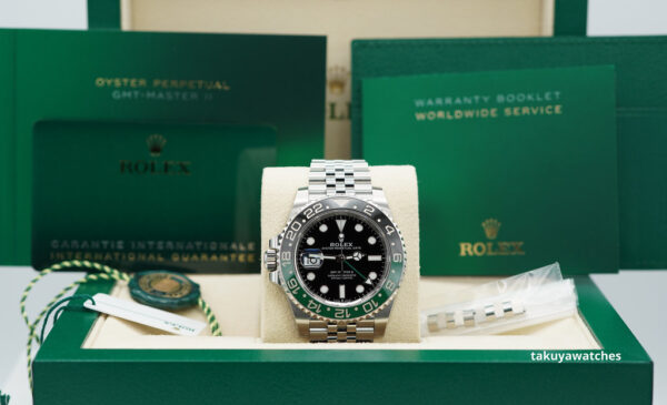 Rolex 126720VTNR GMT MASTER 2 LEFTY BLACK GREEN SPRITE JUBILEE 2023 FULL SET - Image 2