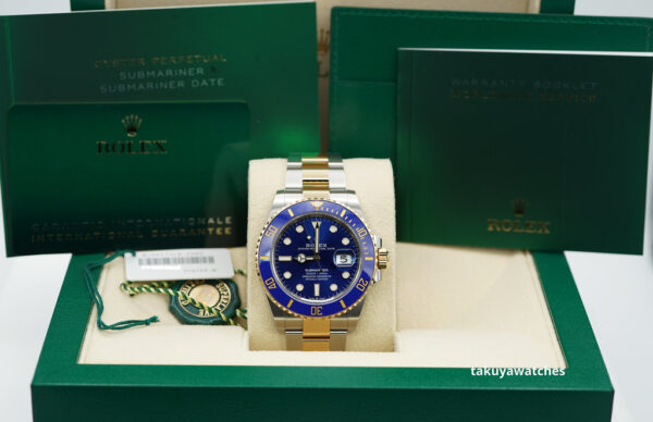 Rolex 126613LB SUBMARINER BLUESY 18K YELLOW GOLD STEEL BLUE DIAL 41MM FULL SET - Image 2