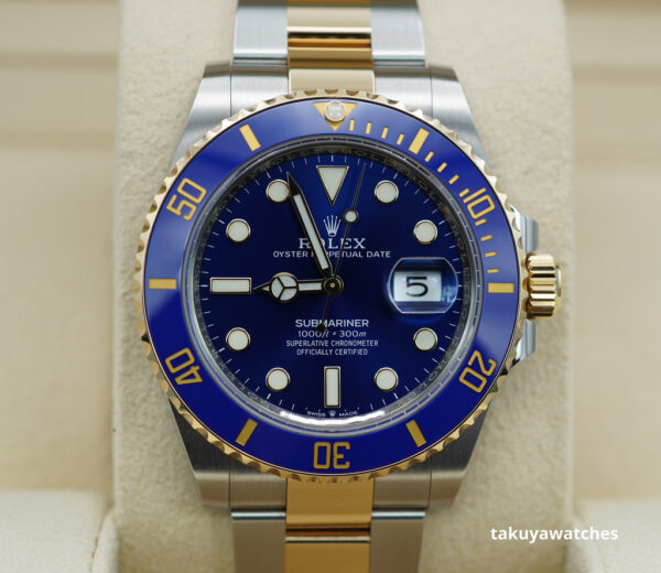 Rolex 126613LB SUBMARINER BLUESY 18K YELLOW GOLD STEEL BLUE DIAL 41MM FULL SET