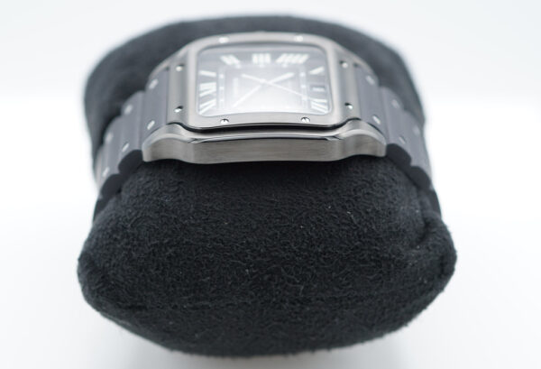 Cartier SANTOS DE CARTIER LARGE MODEL BLACK ADLC AUTOMATIC 2022 FULL SET - Image 4