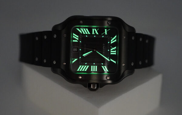 Cartier SANTOS DE CARTIER LARGE MODEL BLACK ADLC AUTOMATIC 2022 FULL SET - Image 10