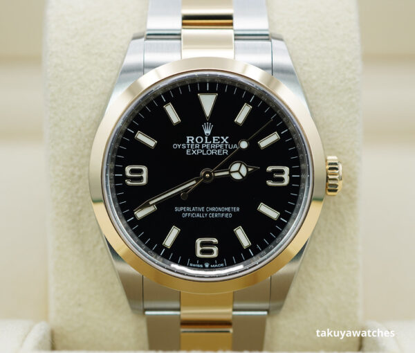 Rolex 124273 EXPLORER 18K YELLOW GOLD STAINLESS STEEL 36MM 2022 FULL SET