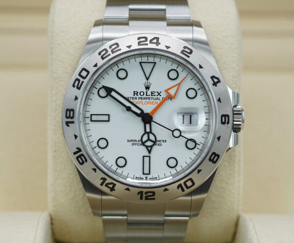 Rolex 226570 EXPLORER 2 POLAR WHITE DIAL NEW MODEL 2021 WARRANTY FULL SET