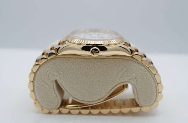 Rolex 128238 DAY DATE 36 YELLOW GOLD WHITE INDEX DIAL 2023 WARRANTY FULL SET - Image 3