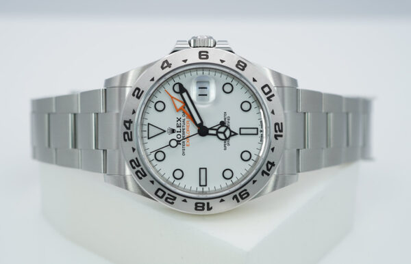 Rolex 226570 EXPLORER 2 POLAR WHITE DIAL NEW MODEL 2021 WARRANTY FULL SET - Image 10