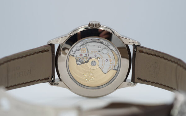 Patek PHILIPPE 5320G PERPETUAL CALENDAR 18K WHITE GOLD SALMON DIAL 2023 FULL SET - Image 8