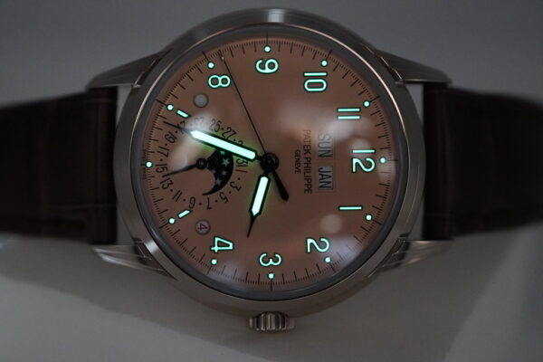 Patek PHILIPPE 5320G PERPETUAL CALENDAR 18K WHITE GOLD SALMON DIAL 2023 FULL SET - Image 11