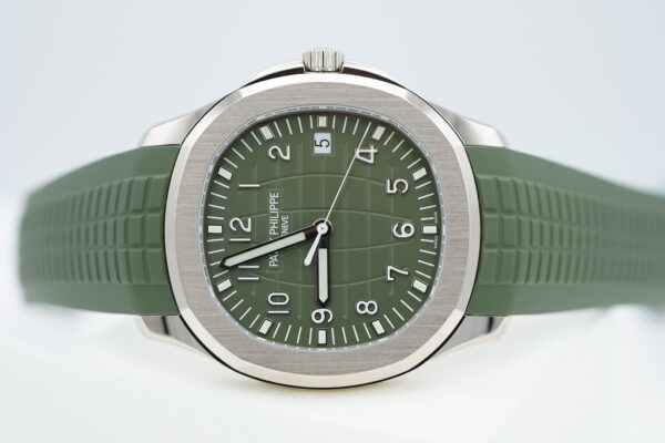 NEW Patek PHILIPPE 5168G AQUANAUT 18K WHITE GOLD GREEN DIAL COMPLETE SET - Image 10