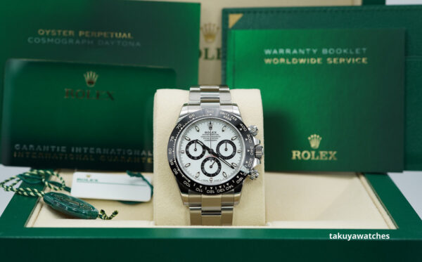Rolex 116500LN COSMOGRAPH DAYTONA WHITE PANDA DIAL CERAMIC BEZEL 2020 FULL SET - Image 2