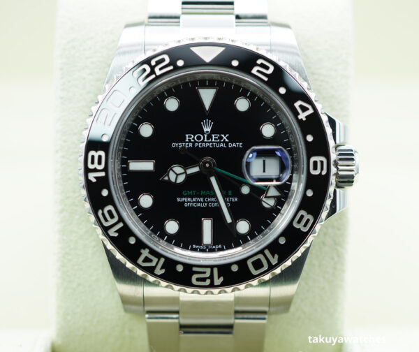 Rolex 116710LN GMT MASTER II STEEL BLACK CERAMIC BEZEL 2017 BOXES PAPERS