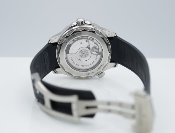 Omega SEAMASTER DIVER 300M WHITE WAVE DIAL BRACELET RUBBER STRAP FULL SET - Image 8