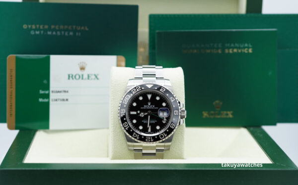 Rolex 116710LN GMT MASTER II STEEL BLACK CERAMIC BEZEL 2017 BOXES PAPERS - Image 2