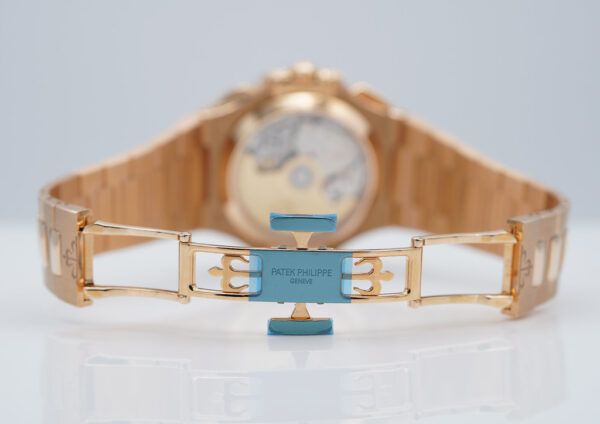 NEW Patek PHILIPPE 5980/1R NAUTILUS CHRONOGRAPH 18K ROSE GOLD 2021 FULL SET - Image 8