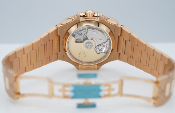 NEW Patek PHILIPPE 5980/1R NAUTILUS CHRONOGRAPH 18K ROSE GOLD 2021 FULL SET - Image 9