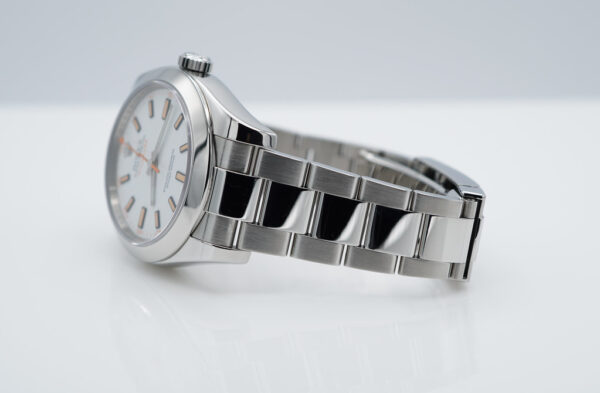 Rolex 116400 MILGAUSS STAINLESS STEEL WHITE DIAL FULL SET - Image 5