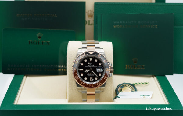 NEW Rolex 126711CHNR GMT MASTER 2 ROSE GOLD STEEL ROOTBEER 2022 COMPLETE SET - Image 2