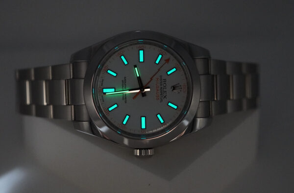 Rolex 116400 MILGAUSS STAINLESS STEEL WHITE DIAL FULL SET - Image 11