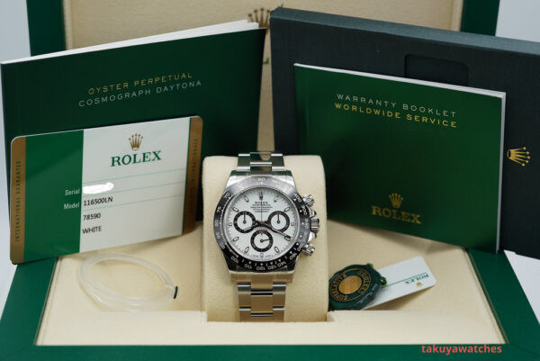NEW Rolex 116500LN DAYTONA WHITE PANDA DIAL CERAMIC BEZEL STICKERS COMPLETE SET - Image 2