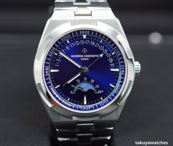 Vacheron CONSTANTIN OVERSEAS 4000V MOONPHASE RETROGRADE DATE BLUE DIAL 2023 FULL SET