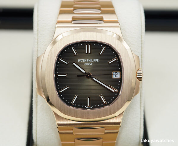 Patek PHILIPPE NAUTILUS 5711/1R 18K ROSE GOLD BROWN DIAL 2018 FULL SET