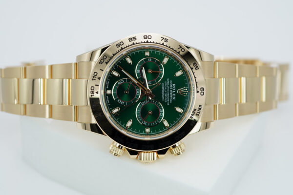 Rolex 116508 DAYTONA 18K YELLOW GOLD GREEN DIAL JOHN MAYER 2022 COMPLETE SET - Image 9
