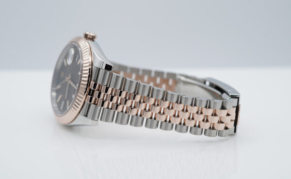 Rolex 126331 DATEJUST 41 18K ROSE GOLD STEEL CHOCOLATE DIAL JUBILEE BAND FULL SET - Image 5