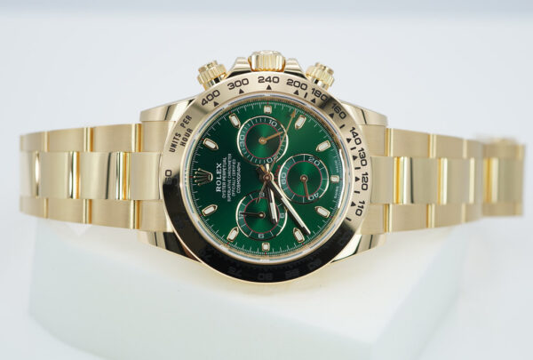 Rolex 116508 DAYTONA 18K YELLOW GOLD GREEN DIAL JOHN MAYER 2022 COMPLETE SET - Image 10