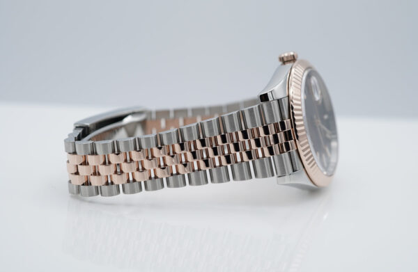 Rolex 126331 DATEJUST 41 18K ROSE GOLD STEEL CHOCOLATE DIAL JUBILEE BAND FULL SET - Image 6