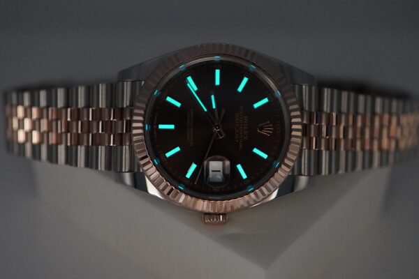 Rolex 126331 DATEJUST 41 18K ROSE GOLD STEEL CHOCOLATE DIAL JUBILEE BAND FULL SET - Image 11