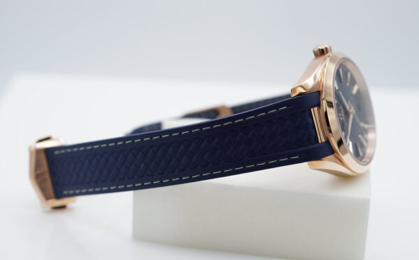 Omega SEAMASTER AQUA TERRA 18K ROSE GOLD BLUE DIAL 2021 WARRANTY FULL SET - Image 6