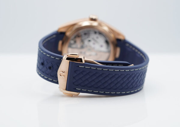 Omega SEAMASTER AQUA TERRA 18K ROSE GOLD BLUE DIAL 2021 WARRANTY FULL SET - Image 7