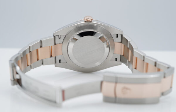 Rolex 126301 DATEJUST 41 ROSE GOLD STEEL SUNDUST DIAL 2023 WARRANTY FULL SET - Image 8